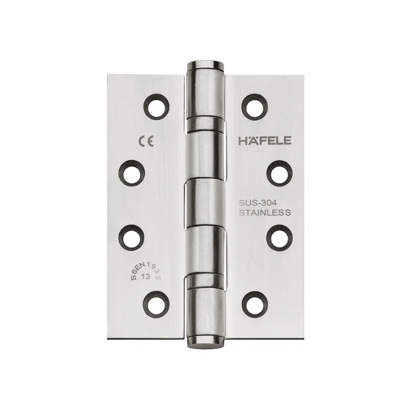Bản lề lá chống cháy 2 BB Hafele trắng bạc