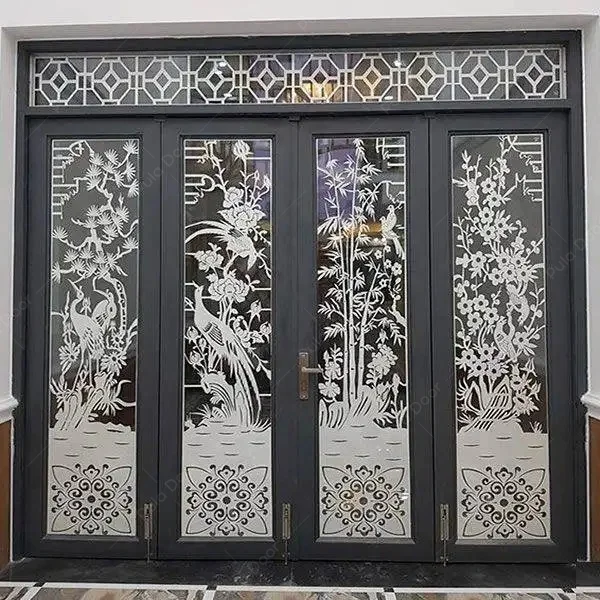 Cổng CNC 4 cánh Tùng - Cúc - Trúc - Mai CMT11