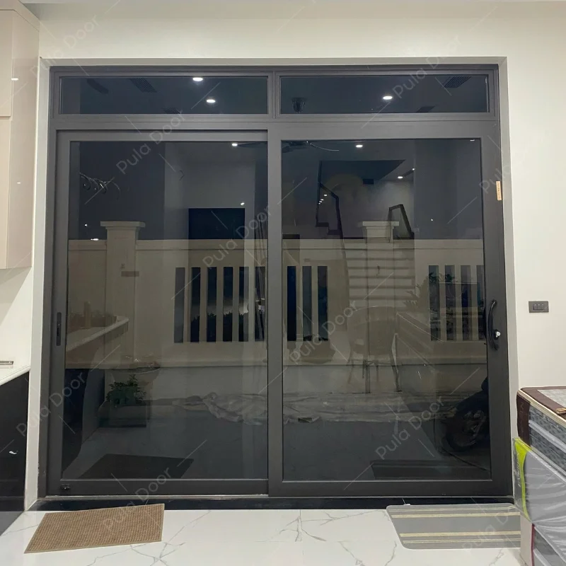 Cửa đi 2 cánh mở lùa nhôm Xingfa VN DV2L