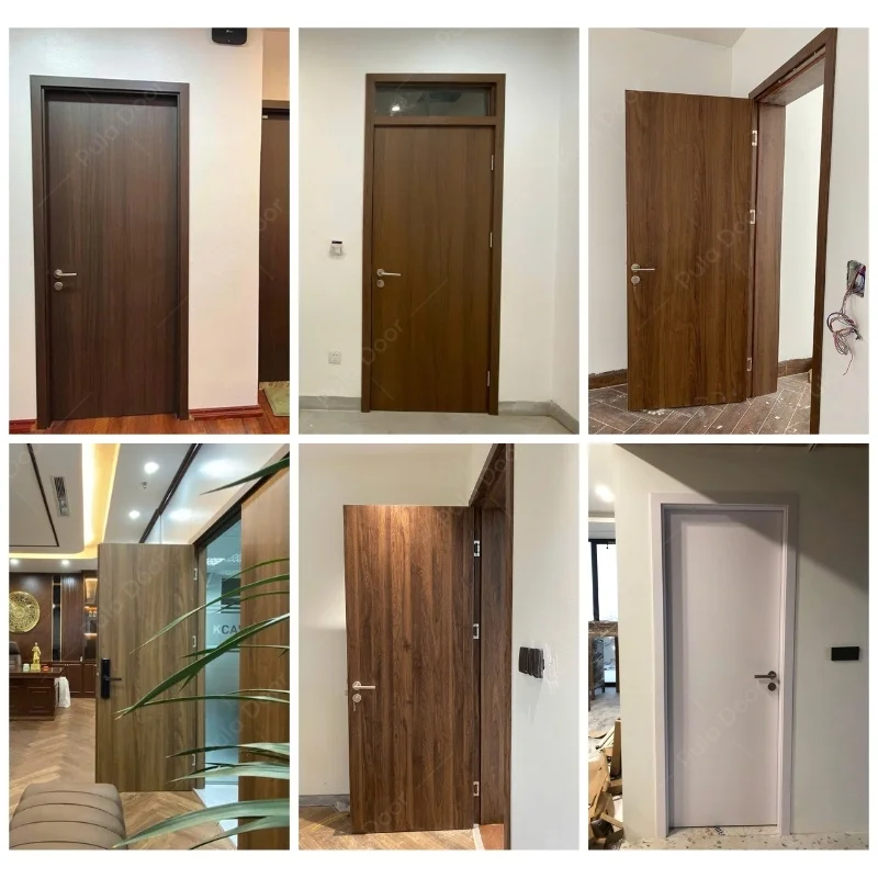 Các mẫu cửa gỗ cánh phẳng bàn giao thực tế cho khách hàng