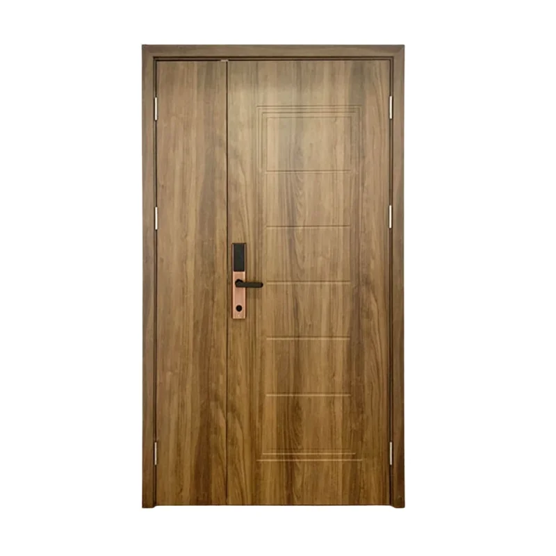 Cửa gỗ nhựa Composite cánh lệch huỳnh 6 ô PDL02