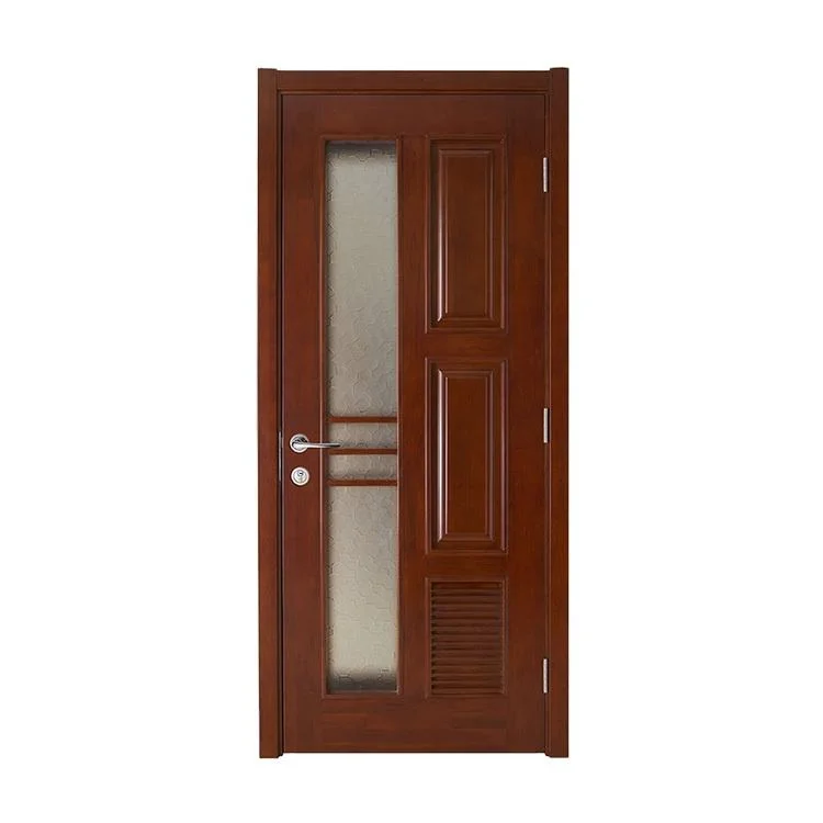 Cửa gỗ nhựa Composite ô kính kèm ô chớp 2 ô huỳnh PDO18