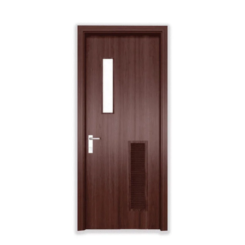 Cửa gỗ nhựa Composite ô kính kèm ô chớp PDO14