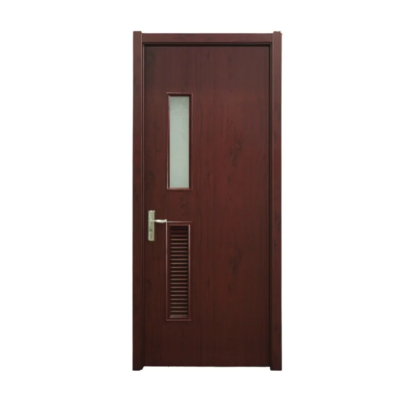 Cửa gỗ nhựa Composite ô kính kèm ô chớp PDO16