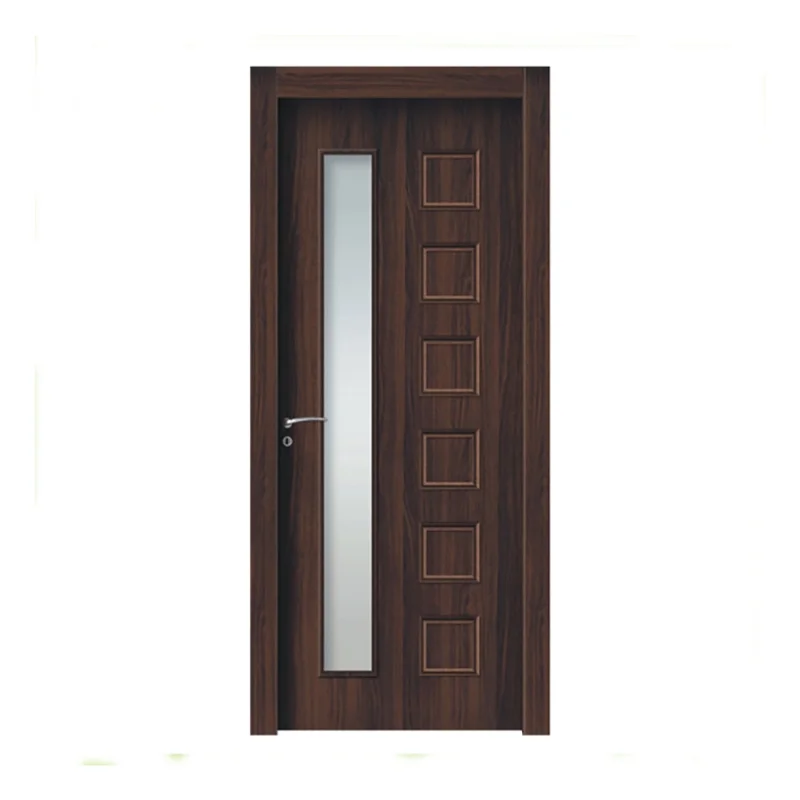 Cửa gỗ nhựa Composite ô kính phay huỳnh PDO08