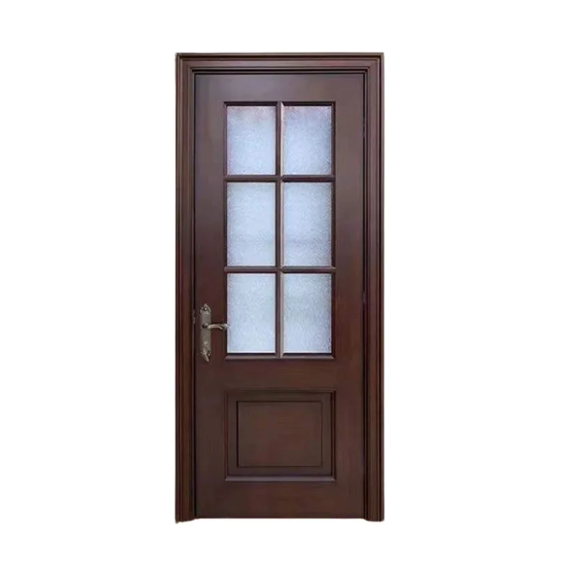 Cửa gỗ nhựa Composite ô kính phay huỳnh PDO17