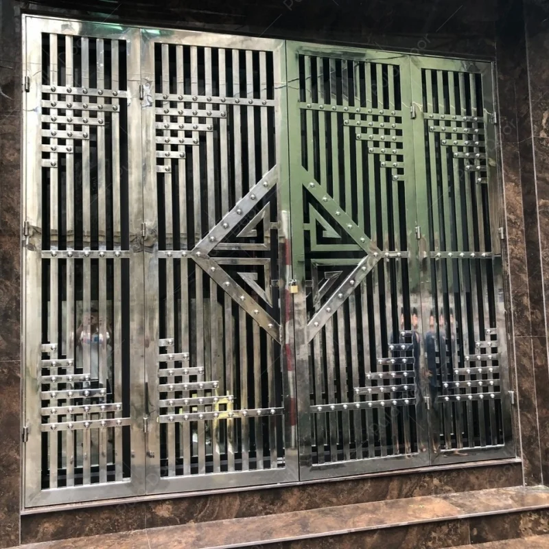Cửa inox đẹp, hiện đại CI01