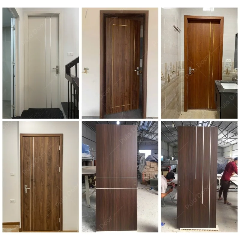 Cửa Composite soi chỉ thực tế bàn giao cho nhà khách hàng