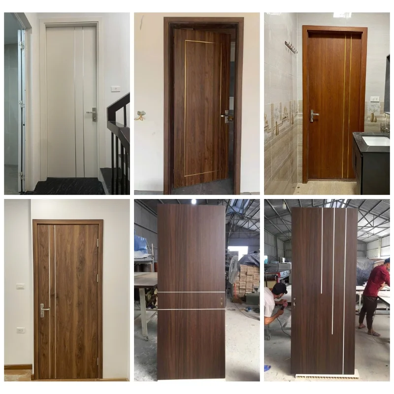 Cửa Composite soi chỉ thực tế bàn giao cho nhà khách hàng