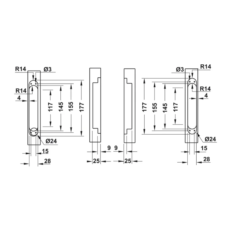 Thông số kỹ thuật Bản lề âm có thể điều chỉnh 3D Hafele