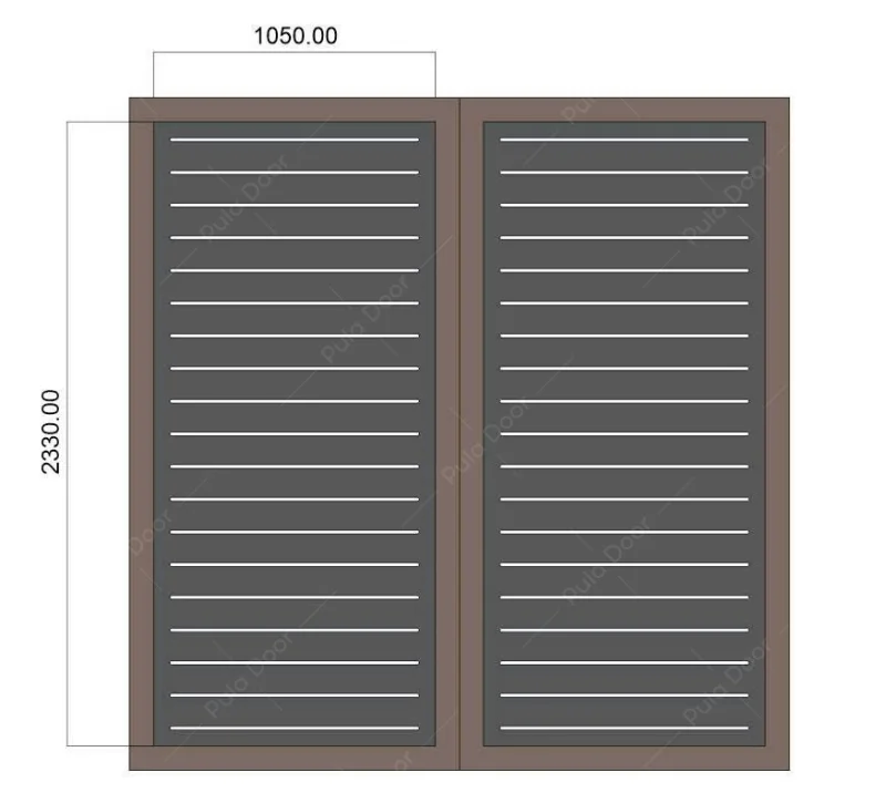 Kích thước tham khảo Cổng trượt quay hệ hoàng gia nẹp rời CMT01